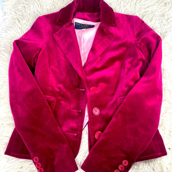 velvet blazer pink